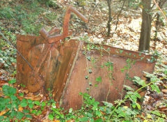 
Aerial ropeway bucket No 33, Celynen South Colliery, Abercarn, October 2009